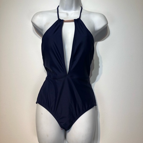 Ted Baker London Open Back Halter Swimsuit size 6 - Picture 5 of 11